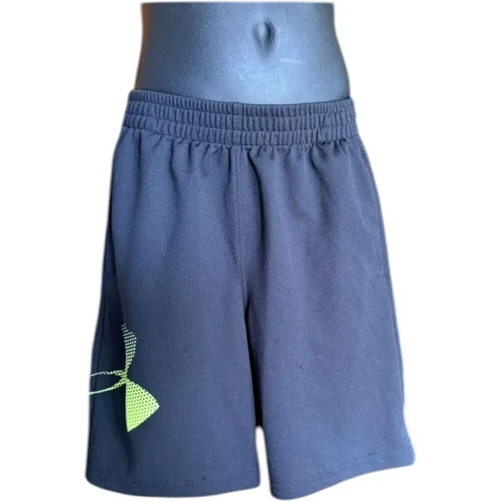 Youth Boys Under Armour Dri-Fit Logo Athletic Shorts - Sz 7